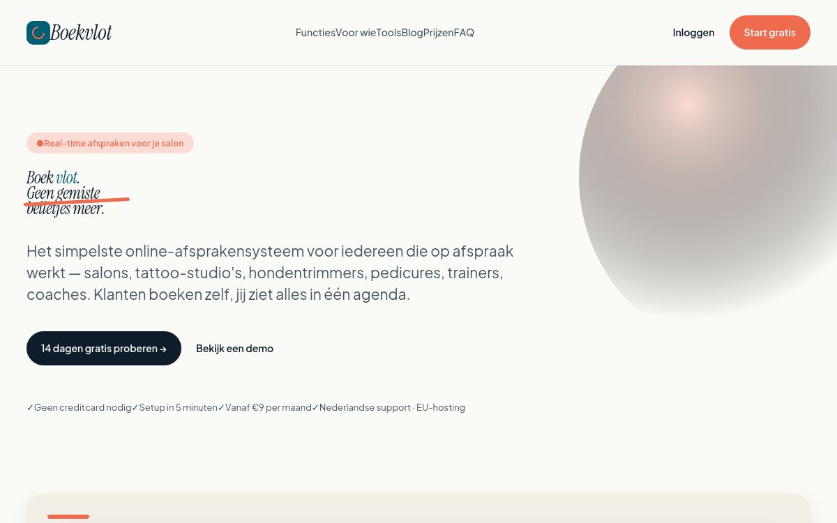 Screenshot Boekvlot