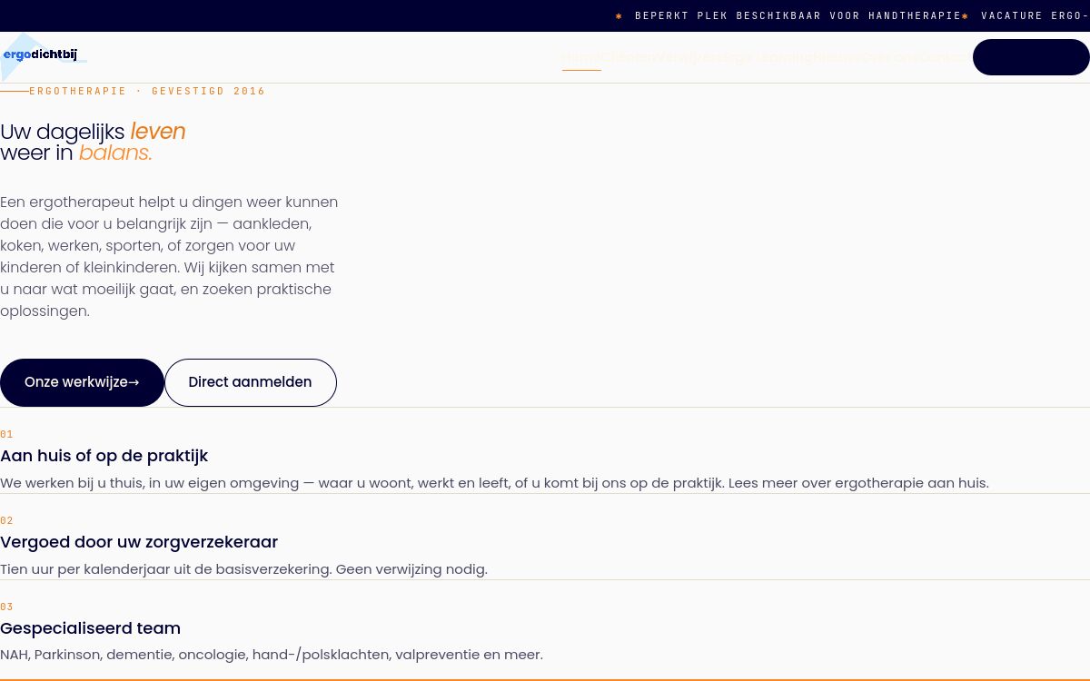 Screenshot Ergo Dichtbij