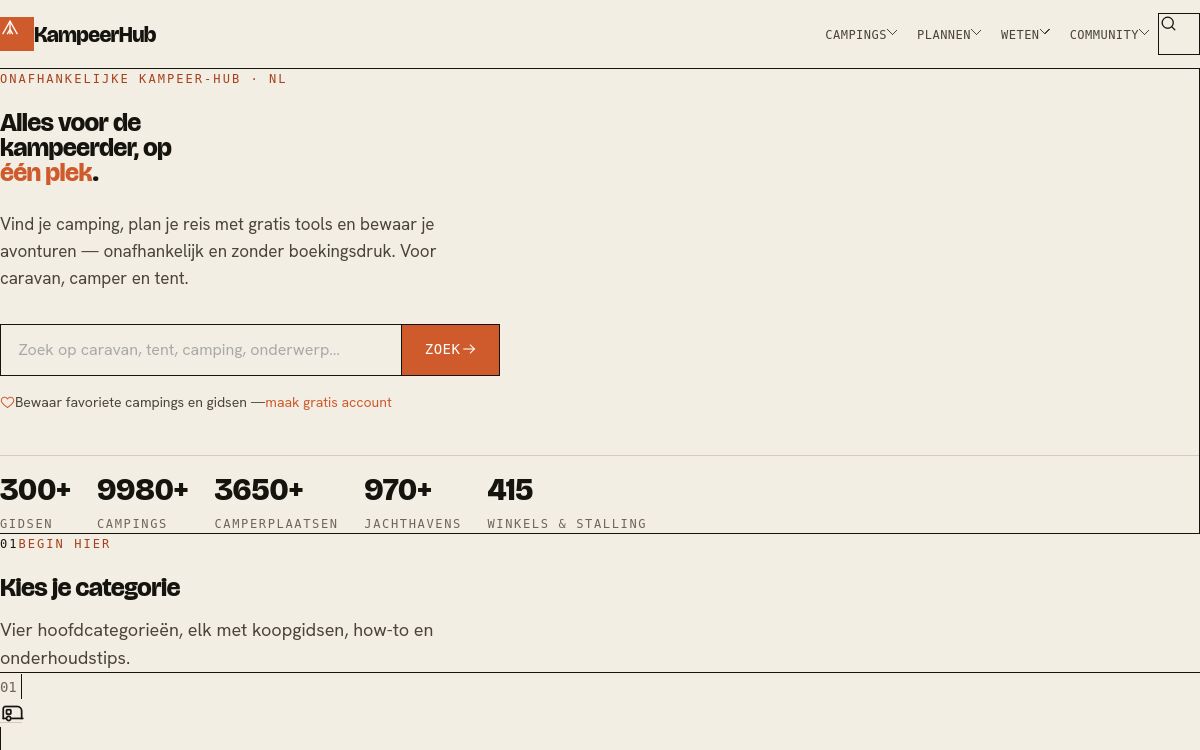 Screenshot KampeerHub
